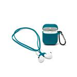Funda de silicona Legami azul petróleo para airpods 1/2 precio
