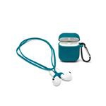 Funda de silicona Legami azul petróleo para airpods 1/2