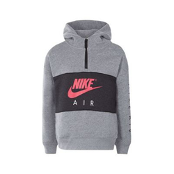 Sudadera con Capucha Niño Nike 342S-GEH Gris Negro Talla 2-3 Años precio