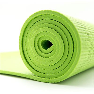 Esterilla de Yoga de PVC, 6mm de Grosor, Antideslizante y Duradera, Colchoneta para Gimnasia Pilates Fitness, Tamaño 173 x 610 cm, Verde