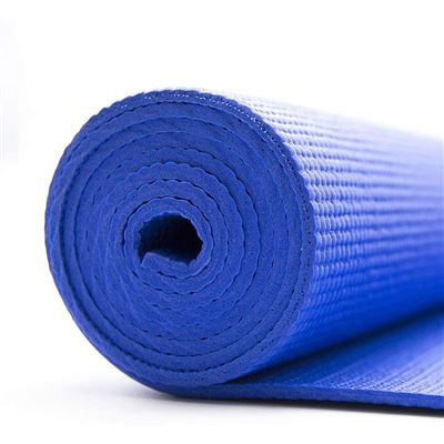 Esterilla de Yoga de PVC, 5mm de Grosor, Antideslizante y Duradera, Colchoneta para Gimnasia Pilates Fitness, Tamaño 173 x 610 cm, Azul