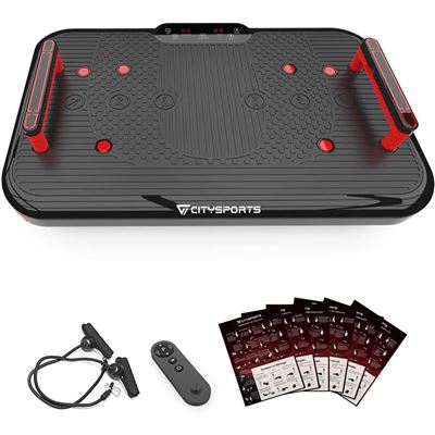 Plataforma Vibratoria Fitness Citysport Bluetooth y Velocidades Ajustables