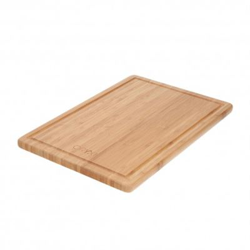 Tabla Cortar Fabricada En Madera De Bambu 100% Con Ranura 32x25,5 cm. características