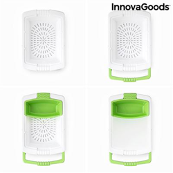 Tabla de Cortar Extensible con Bandeja, Contenedor y Escurridor 3 en 1 PractiCut InnovaGoods en oferta