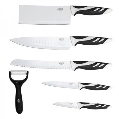 Cuchillos Swiss Chef 6 Piezas Blanco