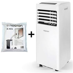 Aire acondicionado móvil Noaton AC 5108  Aislamiento de ventanas AL 4010, con 8 000 BTU/hr. (2,35 kW), 30 m2/75 m3, Eco R290 en oferta