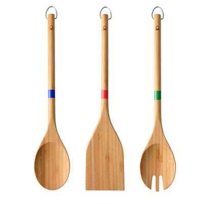 Set 3pc Utensilios Benetton Bamboo