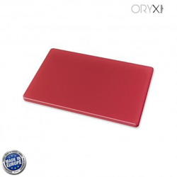Tabla Cortar Polietileno 30x20x1,5 cm. Color Rojo en oferta