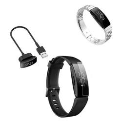 Kit Pulsera Acero Stainless Lux + Herramienta + Cargador Usb Charger + Película Protectora Pantalla Gel Full Cover Fitbit Inspire Cinza características