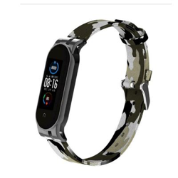 Xiaomi Mi Band 5 correa nylon ajustable con cabeza metálica camuflaje en oferta