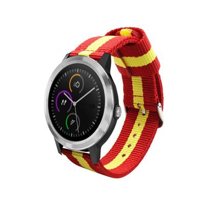 Pulsera para Garmin Vivoactive 3 / Galaxy Active 2 / Forerunner 245 / 20mm de Nailon Colores Bandera de España Rojigualda