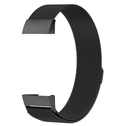 Pulsera Milanese Loop Cierre Magnético Fitbit Charge 3 / Charge 3 SE Negro en oferta