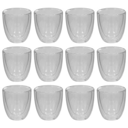 Vasos de cristal térmico doble pared para café vidaXL 12 unidades 80 ml precio