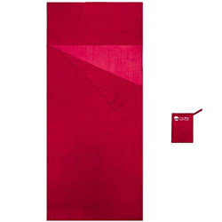 Vagabag - Saco Sábana de Dormir - Sábana de Seda Ultraligera - cómoda y Suave: 100% Seda Natural - Compartimento para Almohada - para Acampada y Cualq características