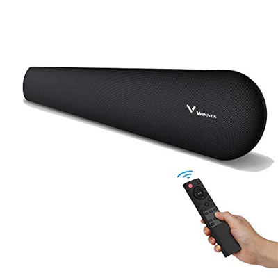 KUCE Barra de Sonido, Barra de Sonido de Cine En Casa Bluetooth 5.0 de 28 Pulgadas, Tecnología de Bajos Mejorada, Bajos Ajustables, 3 Modos de Ecualiz