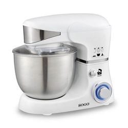 Batidora Amasadora y Mezcladora 3 en 1, Bol de 5 Litros de Acero Inox, 1000W en oferta