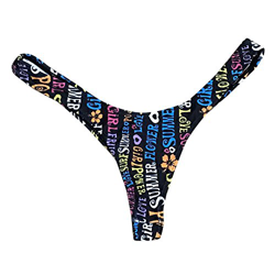 BaZhaHei Bikini de Mujer Traje de baño de Mujer Bikini de Mujer con Estampado brasileño Tanga de baño Bañador de Playa Traje de baño Camiseta de Mujer en oferta