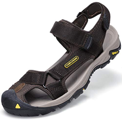 CAMEL CROWN Sandalias Hombre Verano, Chanclas Hombre Playa, Calzado Antideslizante Deportivo, Chanclas Trekking Zapatos Cuero,Sandalias con Punta Abie en oferta