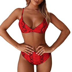 Bikinis Mujer 2019 Brasileños SHOBDW Bañadores de Mujer Dos Piezas Conjunto de Bikini Push Up Sexy Tangas Mujer Cintura Alta Traje de Baño Mujer Serpi en oferta