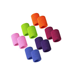 Muñequeras Deportivas 12 Piezas Pulseras Sweatband Algodón Muñequera Coloridas para Fútbol Baloncesto Running Deportes Atléticos características
