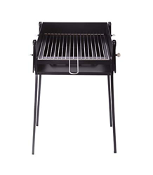 FERRETERIA LEPANTO Barbacoa Rectangular 40x40 de Chapa para Carbón y leña con Parrillas Incluidas, Ideal para Asar Carne, Pescado en el Exterior en oferta