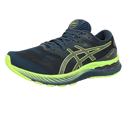 Asics Gel-Nimbus 23, Road Running Shoe Hombre, French Blue/Lite-Show, 44.5 EU