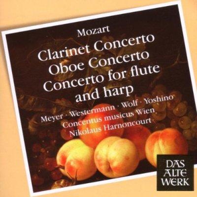 Clarinet Concerto/Oboe Concerto/Concert for Flute and Harp