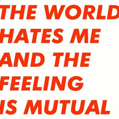 The World Hates Me And The Feeling Is Mutual - Vinilo