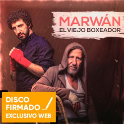 El viejo boxeador - Disco firmado + parche características