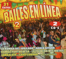 Bailes en línea 2 - 31 exitos - 2 CDs características