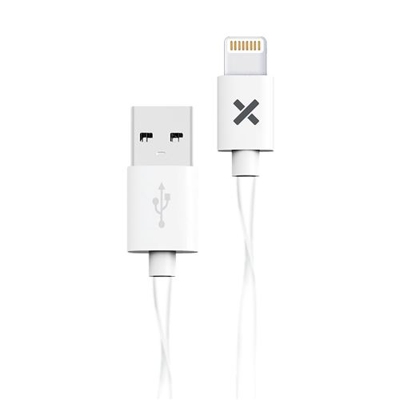 Cable Wefix lightning - USB-A Plat Blanco 1,2 m