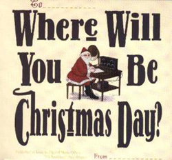 Where Will You Be Christmas Day? precio
