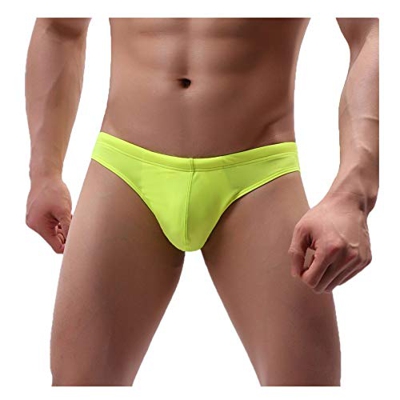 QinMMROPA bañador de Slip Hombre natación de Surf de Playa Natación Boxer bañadores Shorts Verde L