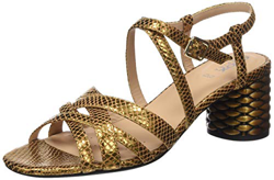 Geox D ORTENSIA Mid Sanda, Sandalias con Punta Abierta Mujer, Marrón (Lt Bronze C6028), 36 EU en oferta