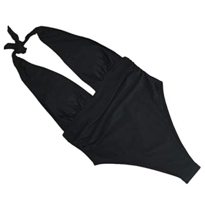 Mujer Blanco y Negro Braguita Pantalones de Cintura Alta Bikini Braga Ropa Interior Natación Bikini