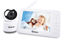 Vigilabebés Pantalla 5 ''1080p HD Pantalla de 360 ​​° Expandible 4 Cámaras, Videovigilancia, Grabación y Reproducción de Video, Visión Nocturna, Audio en oferta