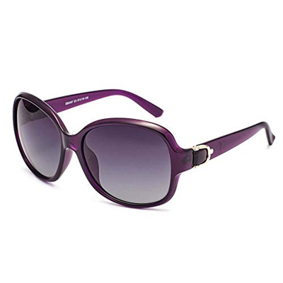 EFE Gafas de Sol Mujer Gafas de Moda Protección UV400 de Gran Tamaño para Señoras Violeta