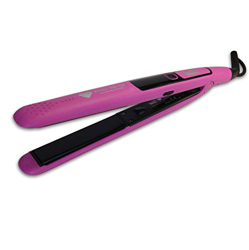 Plancha de cabello LIM HAIR PC 5.0 DIAMOND. Placas basculantes y oscilantes DIAMOND. Temperatura regulable hasta 230 ºC. Bolsa térmica (FUCSIA) características