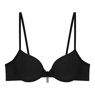Cherry Beach Long Beach Bikini, Negro, 90 C para Mujer