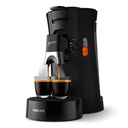 Philips Senseo Select ECO CSA240/20 - Cafetera de monodosis (80 cápsulas, función de memoria, plástico reciclado), color negro características