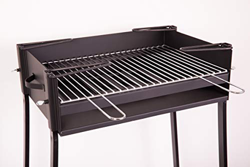LepantoGarden Barbacoa Rectangular 60x40 de Chapa para Carbon + Parrillas… en oferta