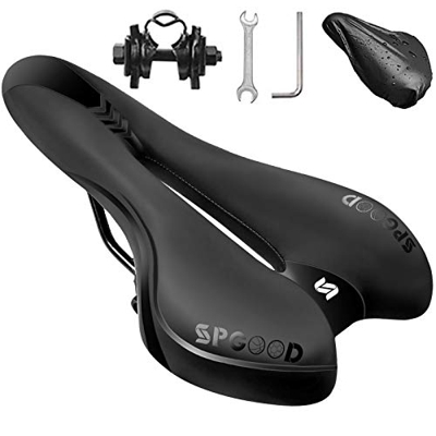 SPGOOD Sillín de Bicicleta，Asiento de Bicicleta de Gel Hueco y Ergonómico Para Bicicleta de Montaña, BMX, Bicicleta de Carretera, EMTB, Dirt Bike,Homb