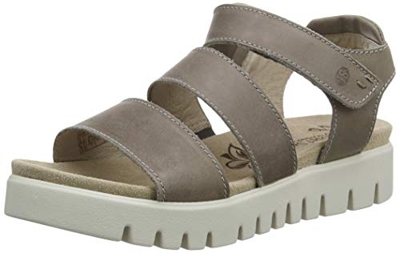 Josef Seibel Thea 04, Sandalias con Plataforma Plana para Mujer, Gris (Gr 727 710), 42 EU