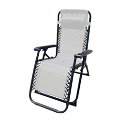 Tumbona Plegable Acero con COJIN Jardin 90X66X108 CM Gravedad Cero (Gris) características