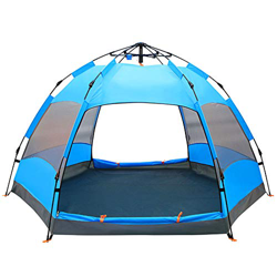 MERRYHE Tienda De Campaña Automática Doble Playa Hexagonal Al Aire Libre 6-9 Personas Pop Up Tiendas De Campaña Impermeable Viajes Alpinismo Dos Modos precio