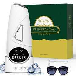 IPL Depiladora de luz pulsada 999,999 flashes, SHEON Dispositivo de depilación permanente indoloro con punto de congelación, equipo profesional, utili en oferta