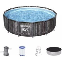 5614Z piscina sobre suelo Piscina con anillo hinchable Círculo 13030 L Madera en oferta