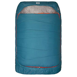 Kelty Tru.Comfort - Saco de Dormir sintético de 20 Grados para 2 Personas, para Acampada, Mochila, Saco de Cosas Incluido, Azul Celeste Oscuro en oferta