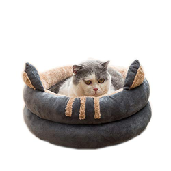 Queta Cama para gatos de tamaño mediano para gatos, gatitos, cachorros y cachorros. Una cama suave y cómoda para todas las estaciones. 40 cm (diseño d precio