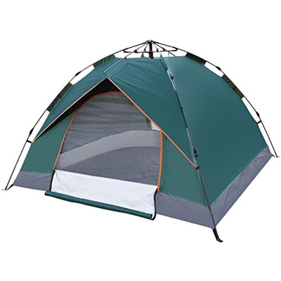 Tienda de campaña Familiar Light Pop Up 3-4 Personas Camping Acampada Festival, Tienda de Techo de Doble Capa Portátil Ultraligera, para Trekking, Cam